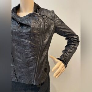 BLANK NYK | Mock Croc Faux Leather Jacket Size XSmall